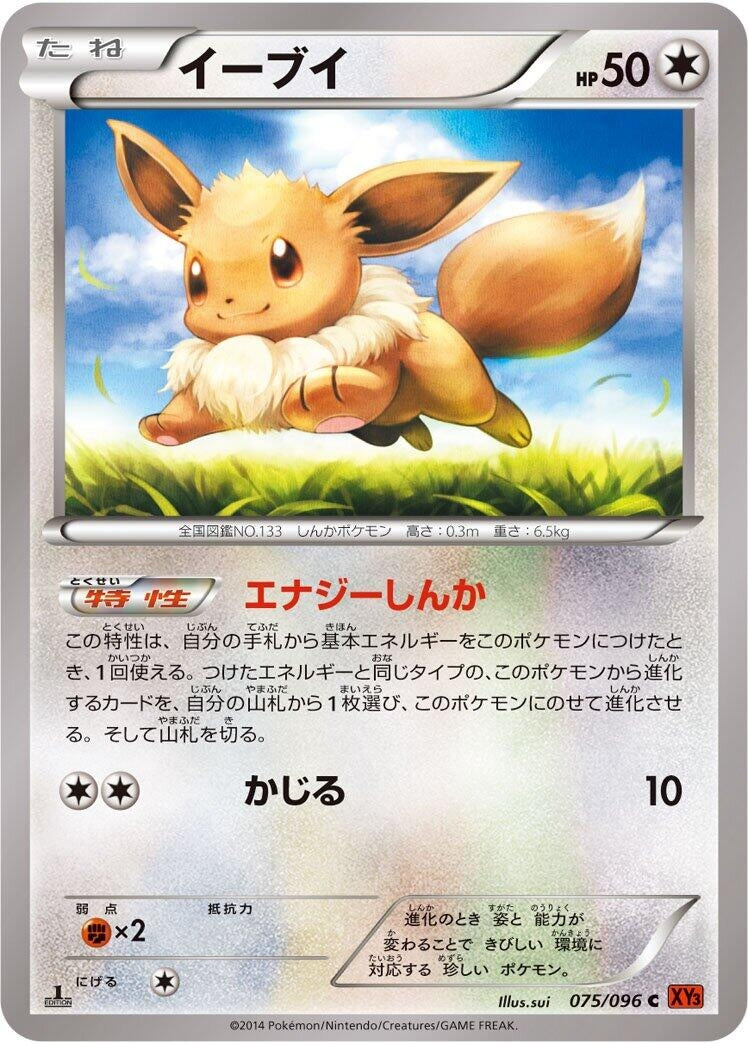 Image for Eevee (075/096) (XY3: Rising Fist) (XY3) - Pokemon Japan