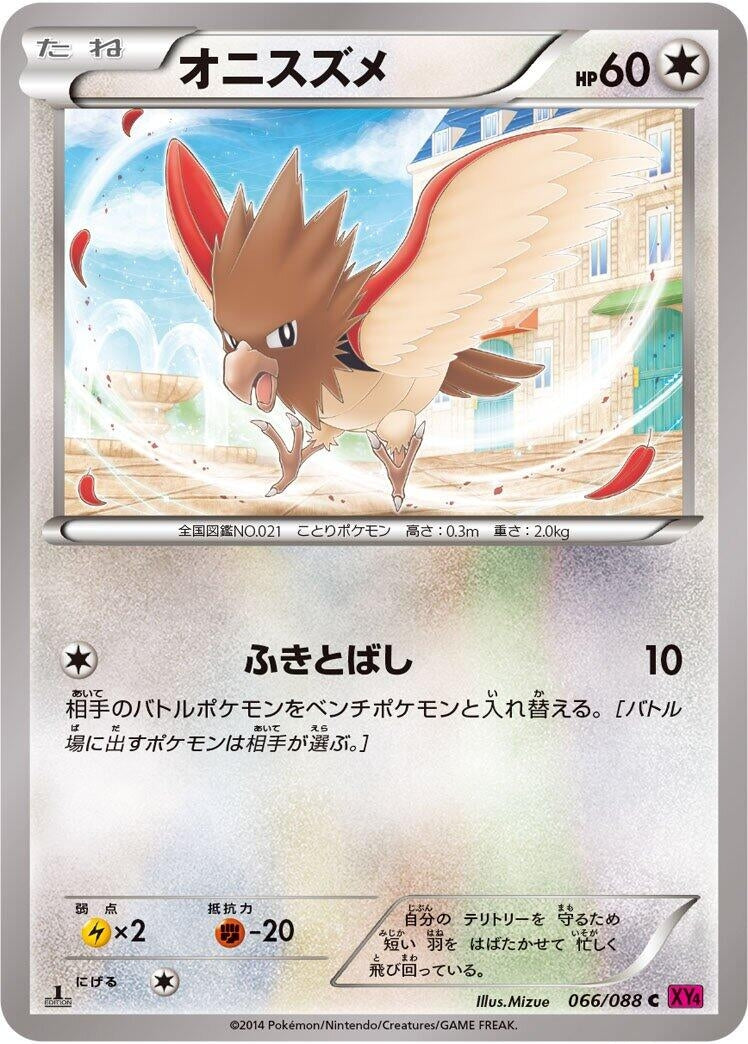Image for Spearow (066/088) (XY4: Phantom Gate) (XY4) - Pokemon Japan