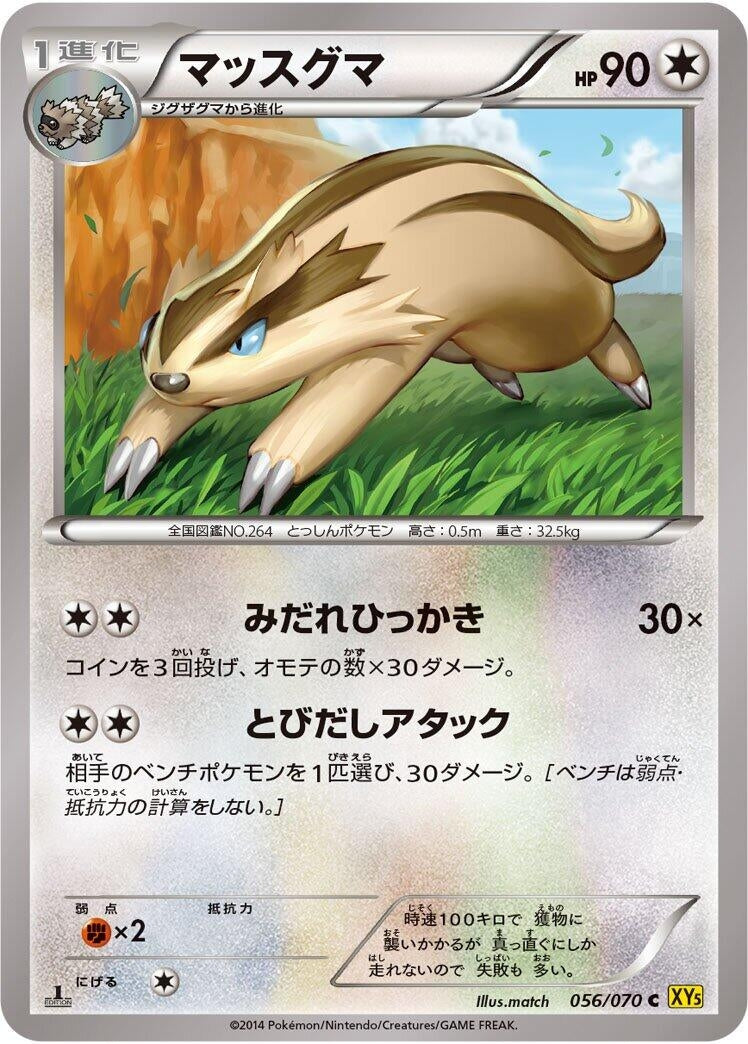 Image for Linoone (056/070) (XY5-Bg: Gaia Volcano) (XY5-Bg) - Pokemon Japan