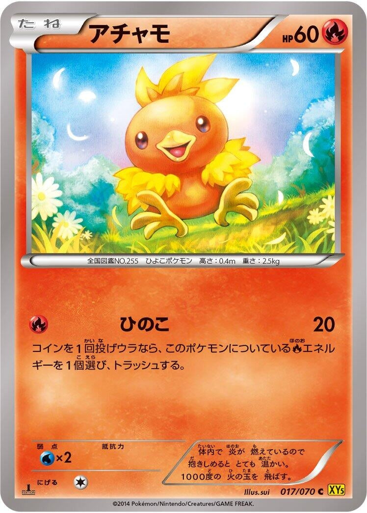 Image for Torchic (017/070) (XY5-Bg: Gaia Volcano) (XY5-Bg) - Pokemon Japan