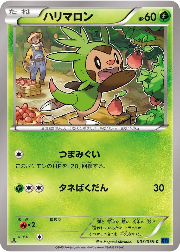 Image for Chespin (005/059) (XY8-Bb: Blue Shock) (XY8-Bb) - Pokemon Japan