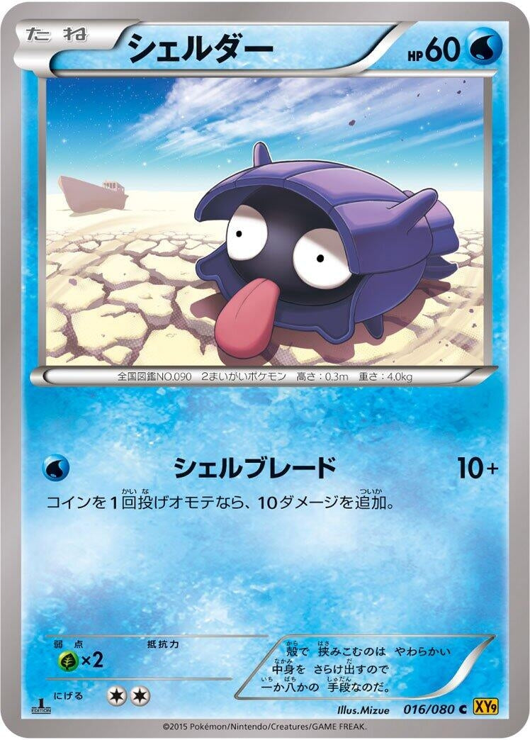 Image for Shellder (016/080) (XY9: Rage of the Broken Heavens) (XY9) - Pokemon Japan