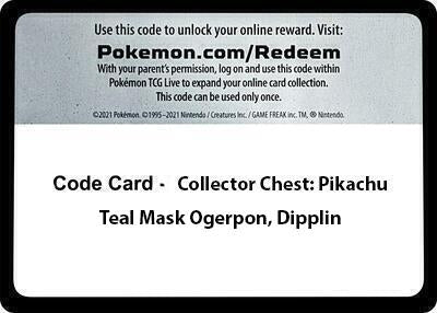 Image for Code Card - Collector Chest: Pikachu, Teal Mask Ogerpon, Dipplin (Miscellaneous Cards & Products) - Pokemon