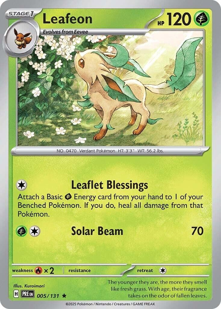 Image for Leafeon (005/131) (SV: Prismatic Evolutions) - Pokemon