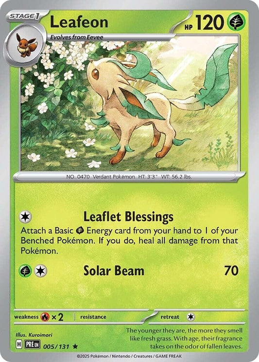 Image for Leafeon (005/131) (SV: Prismatic Evolutions) - Pokemon