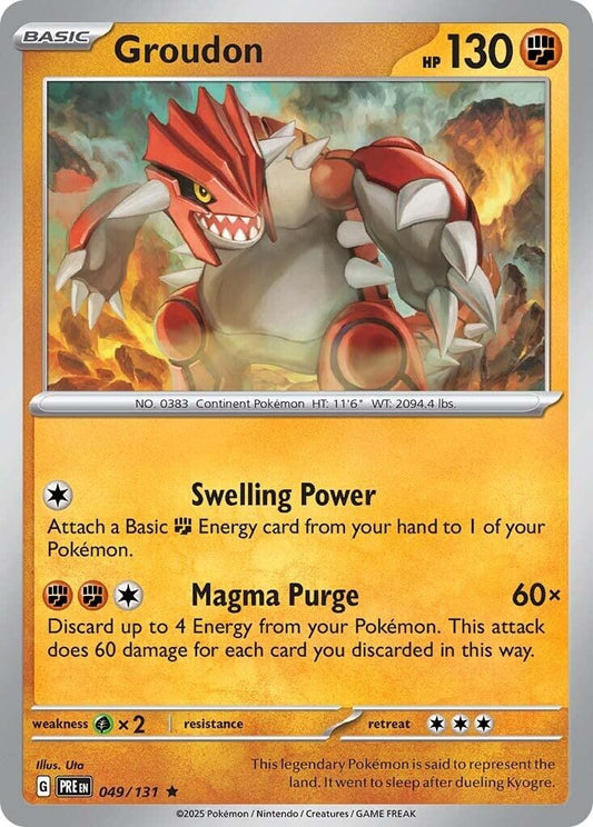 Image for Groudon (049/131) (SV: Prismatic Evolutions) - Pokemon