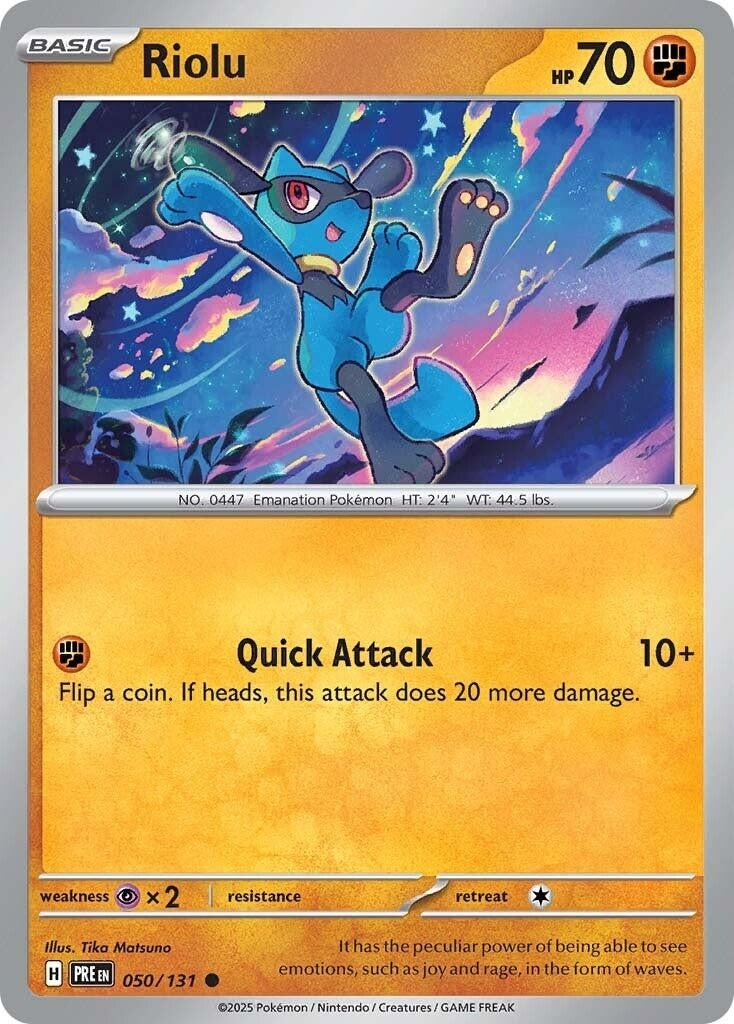 Image for Riolu (050/131) (SV: Prismatic Evolutions) - Pokemon
