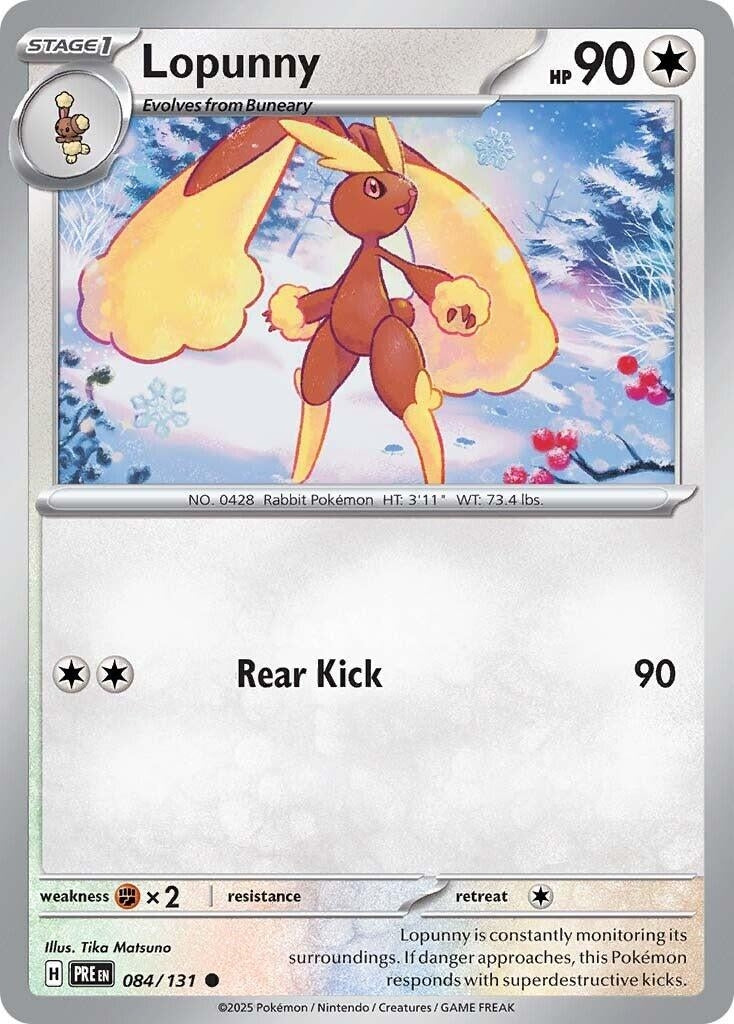 Image for Lopunny (084/131) (SV: Prismatic Evolutions) - Pokemon
