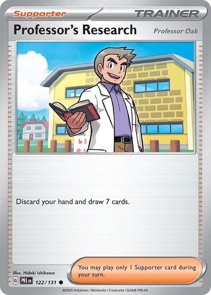 Image for Professor's Research [Professor Oak] (122/131) (SV: Prismatic Evolutions) - Pokemon