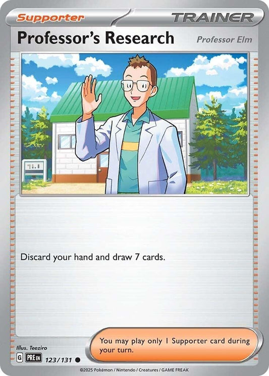 Image for Professor's Research [Professor Elm] (123/131) (SV: Prismatic Evolutions) - Pokemon