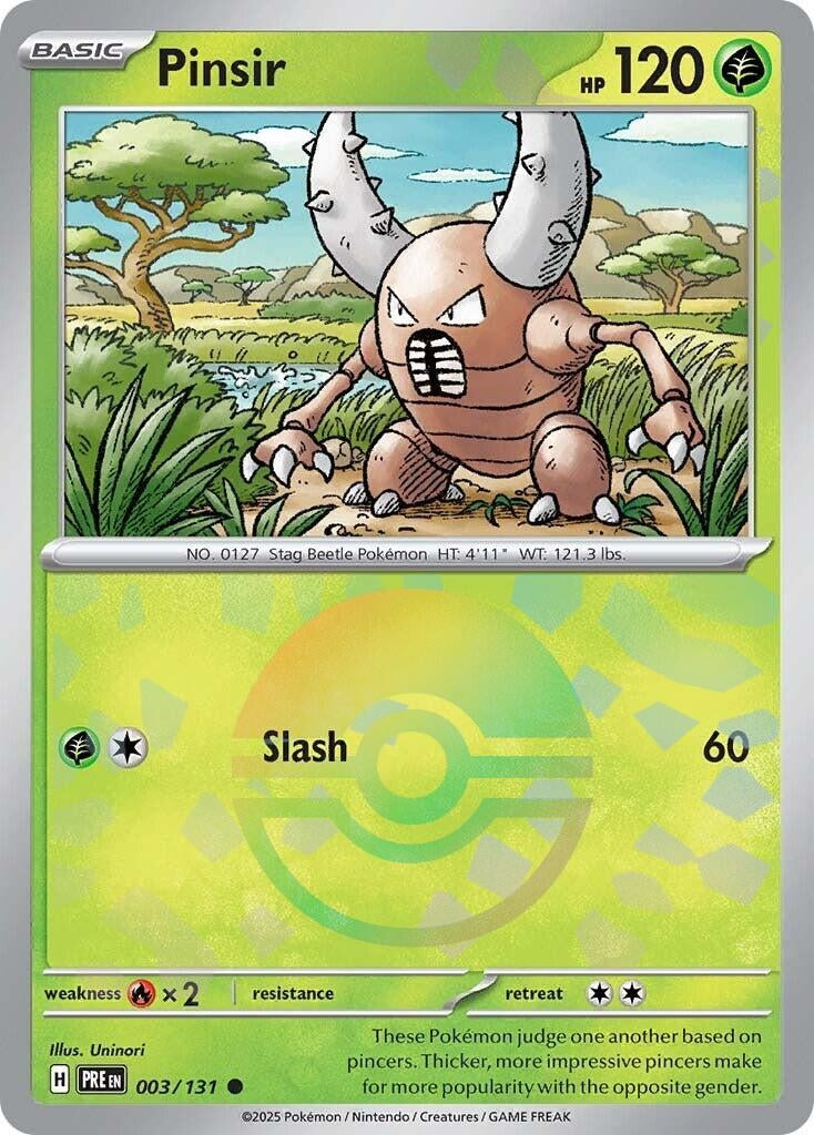 Image for Pinsir (Poke Ball Pattern) (003/131) (SV: Prismatic Evolutions) - Pokemon