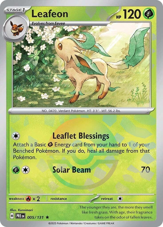 Image for Leafeon (Poke Ball Pattern) (005/131) (SV: Prismatic Evolutions) - Pokemon