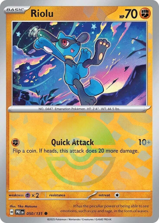 Image for Riolu (Poke Ball Pattern) (050/131) (SV: Prismatic Evolutions) - Pokemon