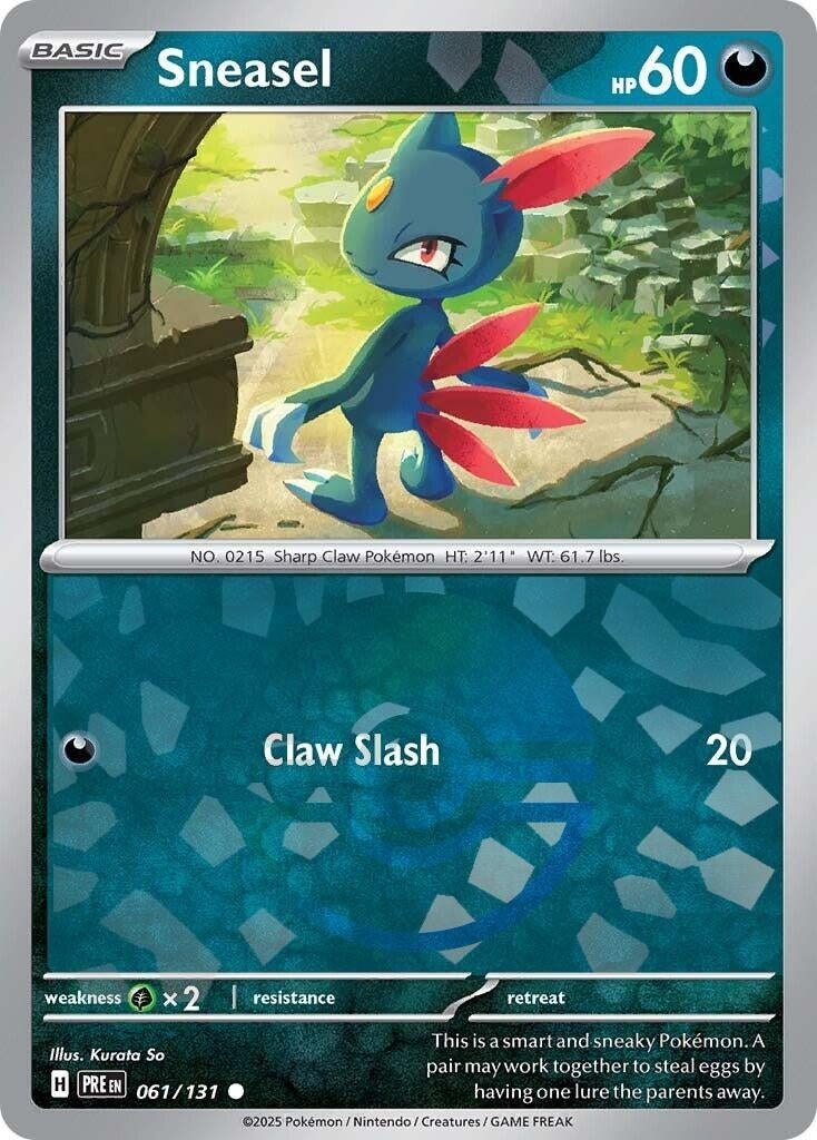 Image for Sneasel (Poke Ball Pattern) (061/131) (SV: Prismatic Evolutions) - Pokemon