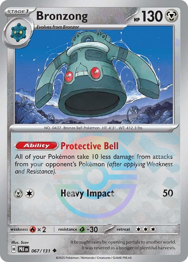 Image for Bronzong (Poke Ball Pattern) (067/131) (SV: Prismatic Evolutions) - Pokemon
