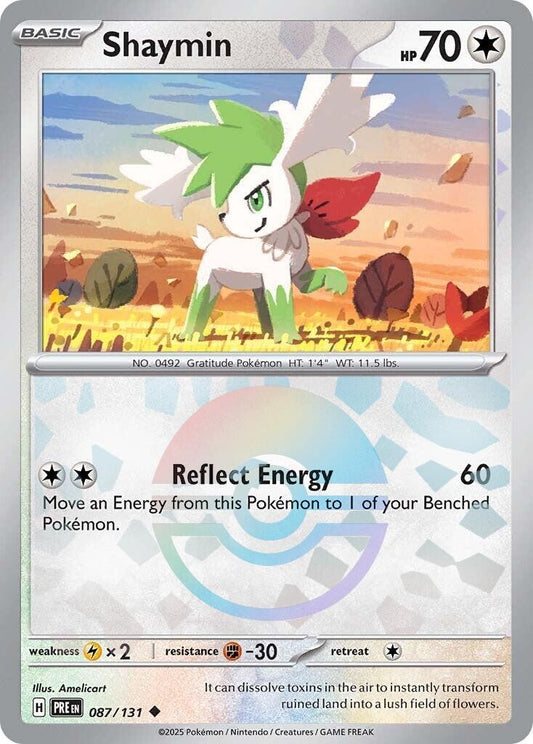 Image for Shaymin (Poke Ball Pattern) (087/131) (SV: Prismatic Evolutions) - Pokemon