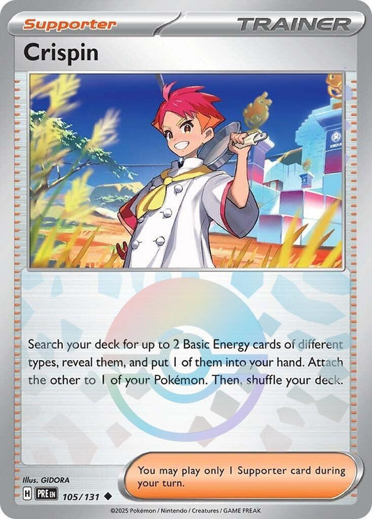 Image for Crispin - 105/131 (Poke Ball Pattern) (105/131) (SV: Prismatic Evolutions) - Pokemon