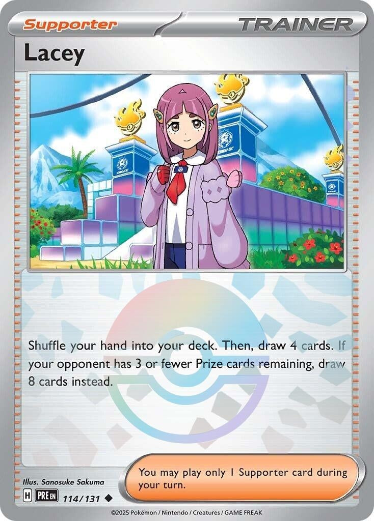 Image for Lacey - 114/131 (Poke Ball Pattern) (114/131) (SV: Prismatic Evolutions) - Pokemon
