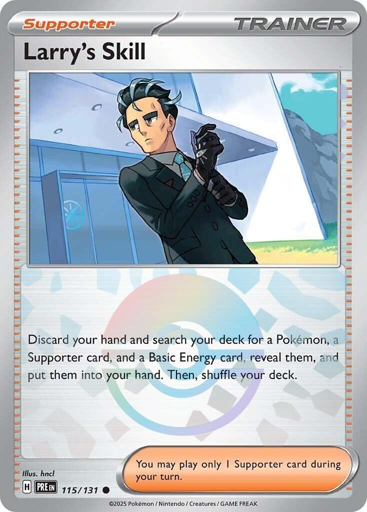Image for Larry's Skill - 115/131 (Poke Ball Pattern) (115/131) (SV: Prismatic Evolutions) - Pokemon