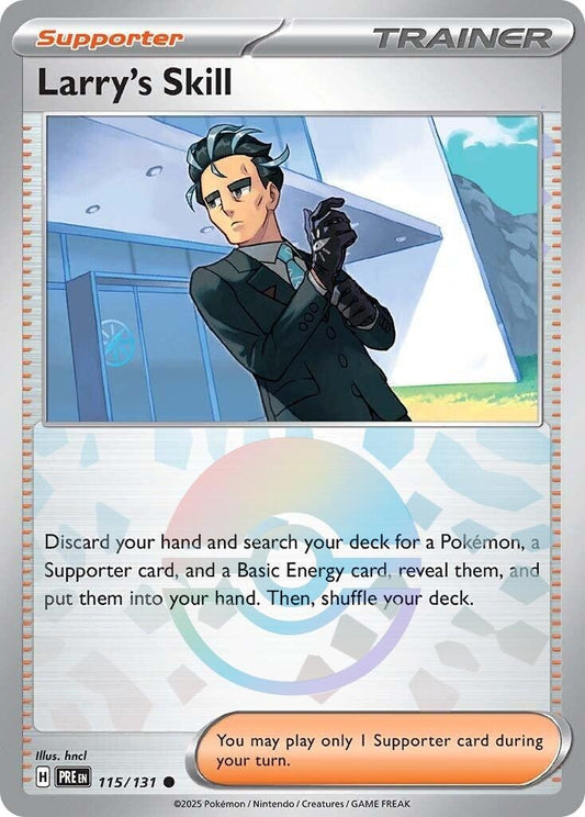 Image for Larry's Skill - 115/131 (Poke Ball Pattern) (115/131) (SV: Prismatic Evolutions) - Pokemon