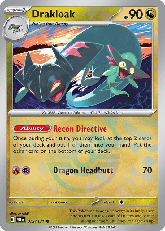 Image for Drakloak (Master Ball Pattern) (072/131) (SV: Prismatic Evolutions) - Pokemon