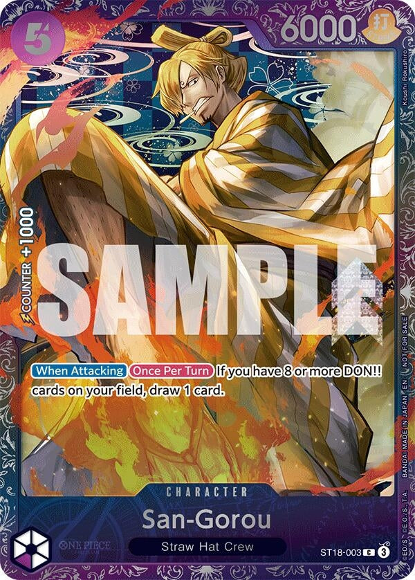 Image for San-Gorou (Treasure Cup 2025) (ST18-003) (One Piece Promotion Cards) - One Piece Card Game