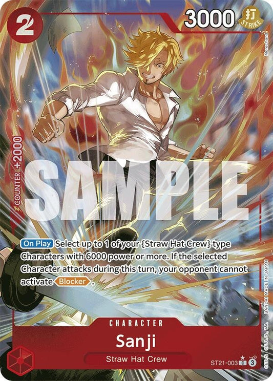 Image for Sanji (Parallel) (ST21-003) (Starter Deck EX: Gear 5) - One Piece Card Game
