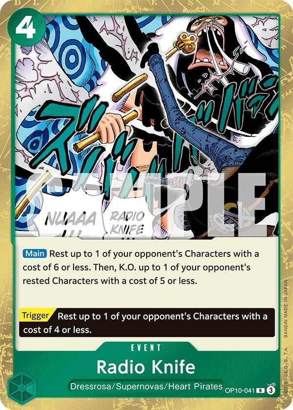 Image for Radio Knife (OP10-041) (Royal Blood) - One Piece Card Game