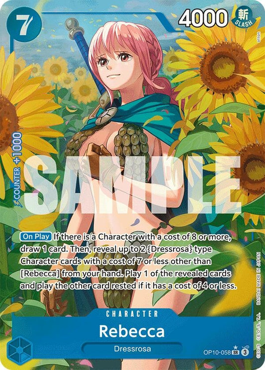 Image for Rebecca (Parallel) (OP10-058) (Royal Blood) - One Piece Card Game