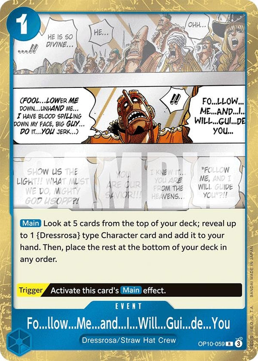 Image for Fo...llow...Me...and...I...Will...Gui...de...You (OP10-059) (Royal Blood) - One Piece Card Game