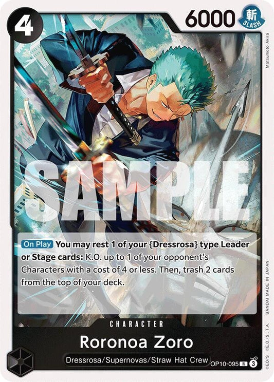Image for Roronoa Zoro (095) (OP10-095) (Royal Blood) - One Piece Card Game