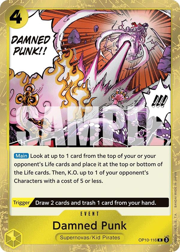 Image for Damned Punk (OP10-116) (Royal Blood) - One Piece Card Game