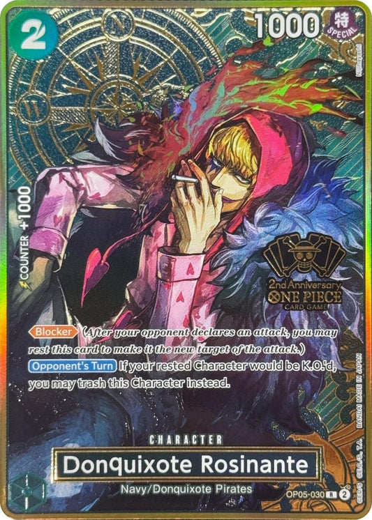 Image for Donquixote Rosinante (One Piece Japanese Version 2nd Anniversary Set) (OP05-030) (One Piece Promotion Cards) - One Piece Card Game