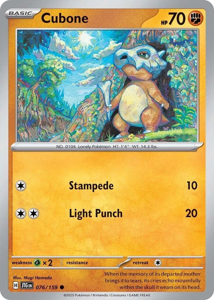 Image for Cubone (076/159) (SV09: Journey Together) - Pokemon