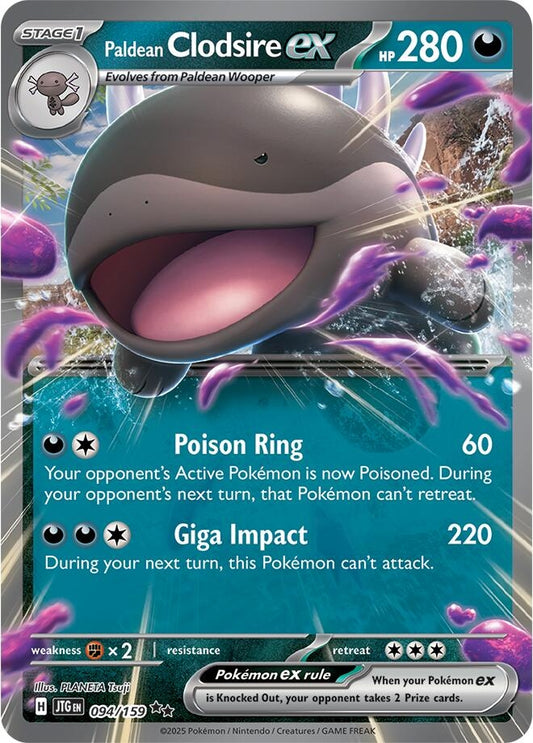 Image for Paldean Clodsire ex (094/159) (SV09: Journey Together) - Pokemon
