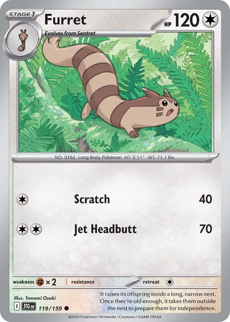 Image for Furret (119/159) (SV09: Journey Together) - Pokemon