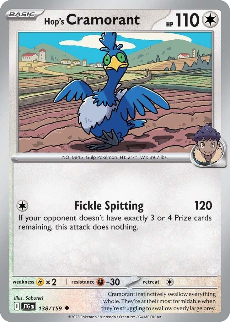 Image for Hop's Cramorant (138/159) (SV09: Journey Together) - Pokemon