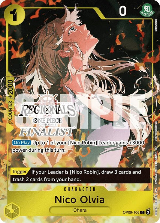 Image for Nico Olvia (Regional Finalist Card Set 2025 Vol.1) (OP09-106) (One Piece Promotion Cards) - One Piece Card Game