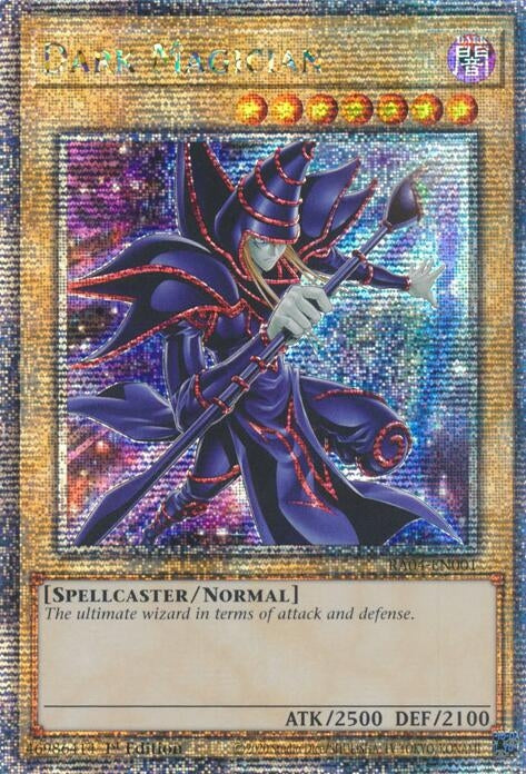 Image for Dark Magician (New Art) (Quarter Century Secret Rare) (RA04-EN001) (Quarter Century Stampede) (RA04) - YuGiOh