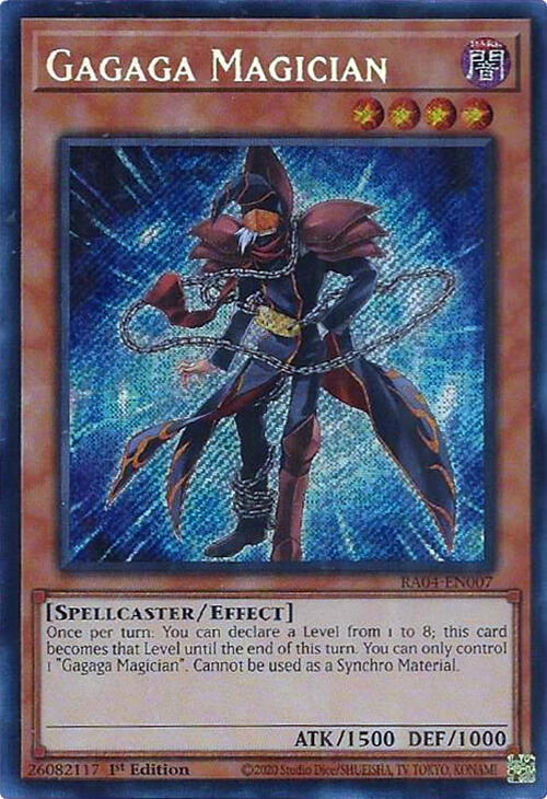 Image for Gagaga Magician (Secret Rare) (RA04-EN007) (Quarter Century Stampede) (RA04) - YuGiOh