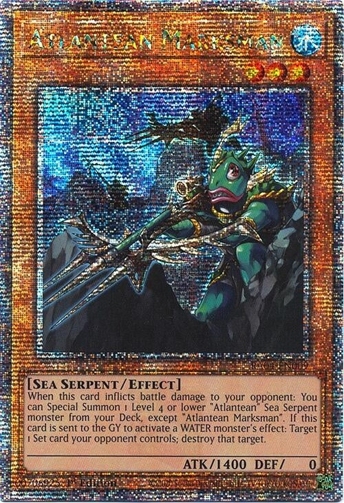 Image for Atlantean Marksman (Quarter Century Secret Rare) (RA04-EN009) (Quarter Century Stampede) (RA04) - YuGiOh
