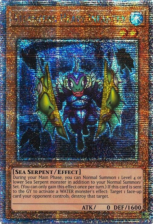Image for Atlantean Heavy Infantry (Quarter Century Secret Rare) (RA04-EN010) (Quarter Century Stampede) (RA04) - YuGiOh