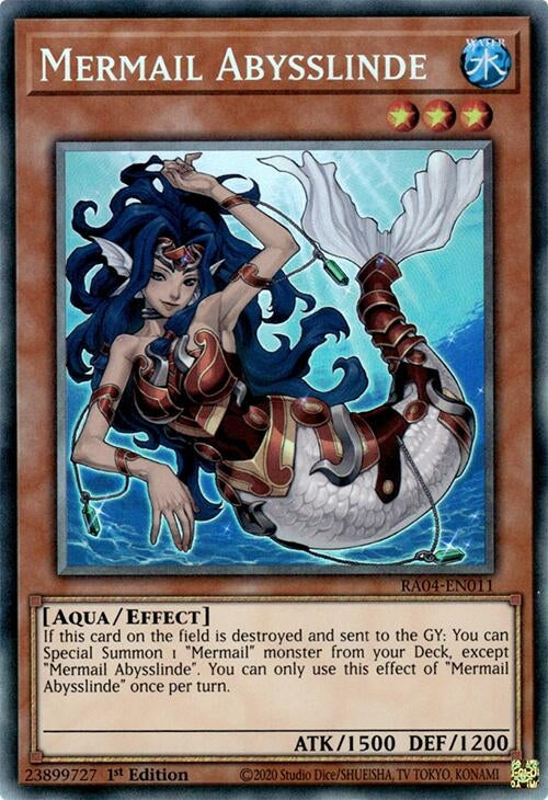 Image for Mermail Abysslinde (PCR) (RA04-EN011) (Quarter Century Stampede) (RA04) - YuGiOh