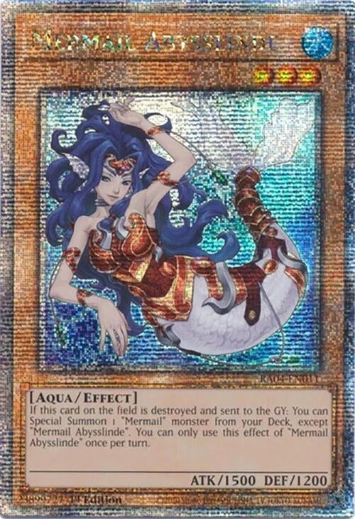 Image for Mermail Abysslinde (Quarter Century Secret Rare) (RA04-EN011) (Quarter Century Stampede) (RA04) - YuGiOh