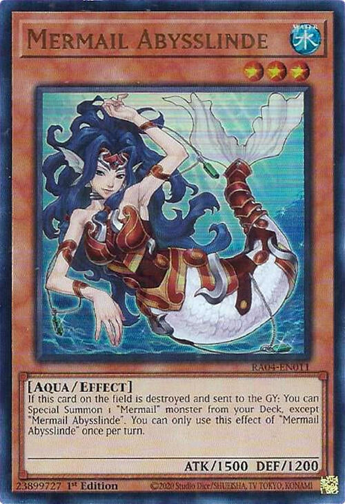 Image for Mermail Abysslinde (UR) (RA04-EN011) (Quarter Century Stampede) (RA04) - YuGiOh