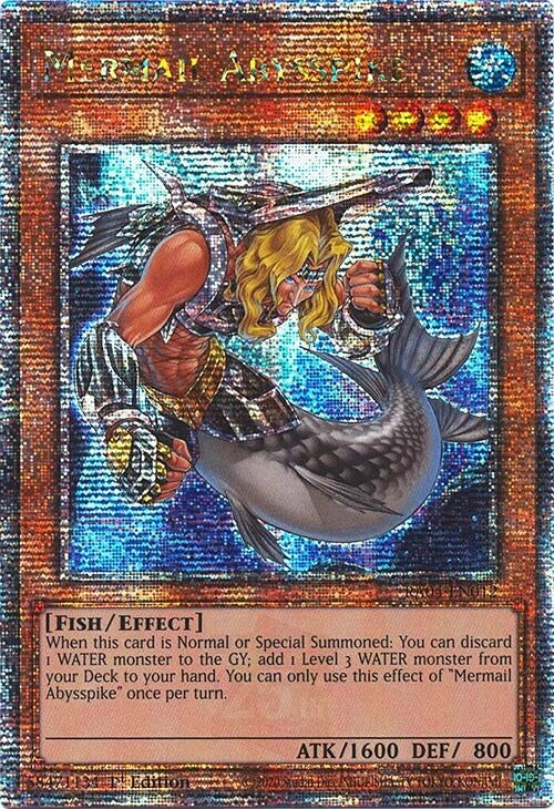 Image for Mermail Abysspike (Quarter Century Secret Rare) (RA04-EN012) (Quarter Century Stampede) (RA04) - YuGiOh