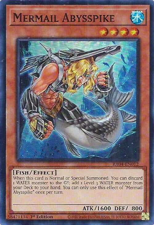 Image for Mermail Abysspike (RA04-EN012) (Quarter Century Stampede) (RA04) - YuGiOh
