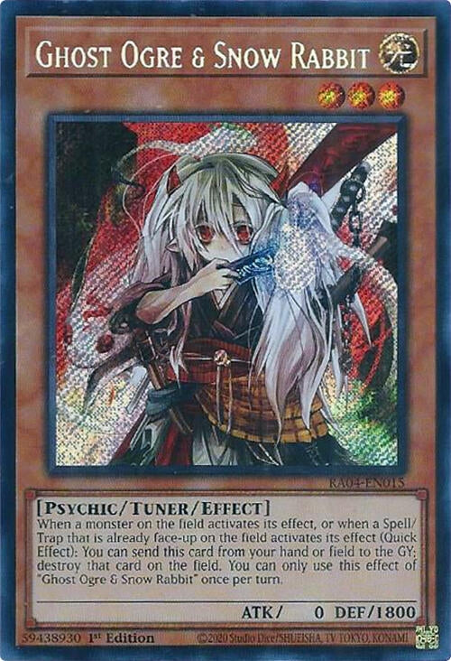 Image for Ghost Ogre & Snow Rabbit (Secret Rare) (RA04-EN015) (Quarter Century Stampede) (RA04) - YuGiOh
