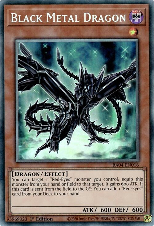 Image for Black Metal Dragon (PCR) (RA04-EN016) (Quarter Century Stampede) (RA04) - YuGiOh