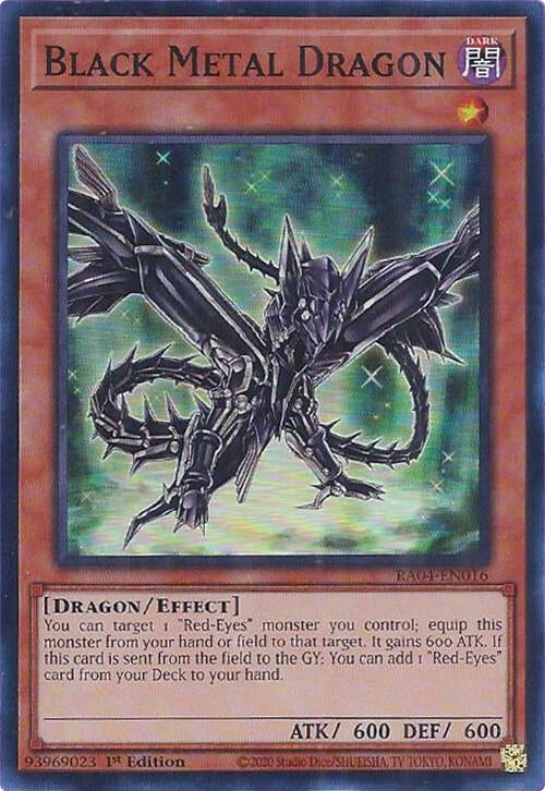 Image for Black Metal Dragon (RA04-EN016) (Quarter Century Stampede) (RA04) - YuGiOh